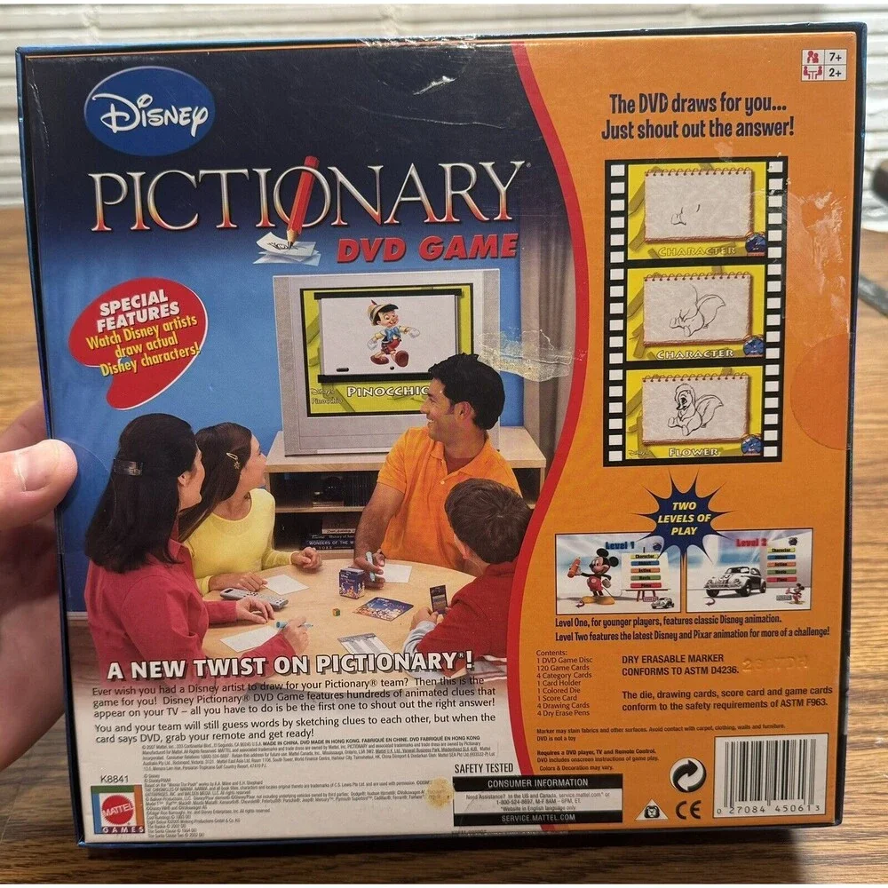 Disney Pictionary DVD Game Pixar Brand New‎ Open Box